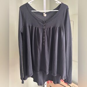 We The Free Black  Long Sleeve Top